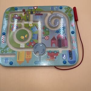 HABA Busy Board for Toddlers 2 years and Up: Town Magnetic Maze Puzzle Game